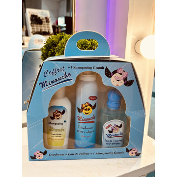 Coffret bébé minouche bleu